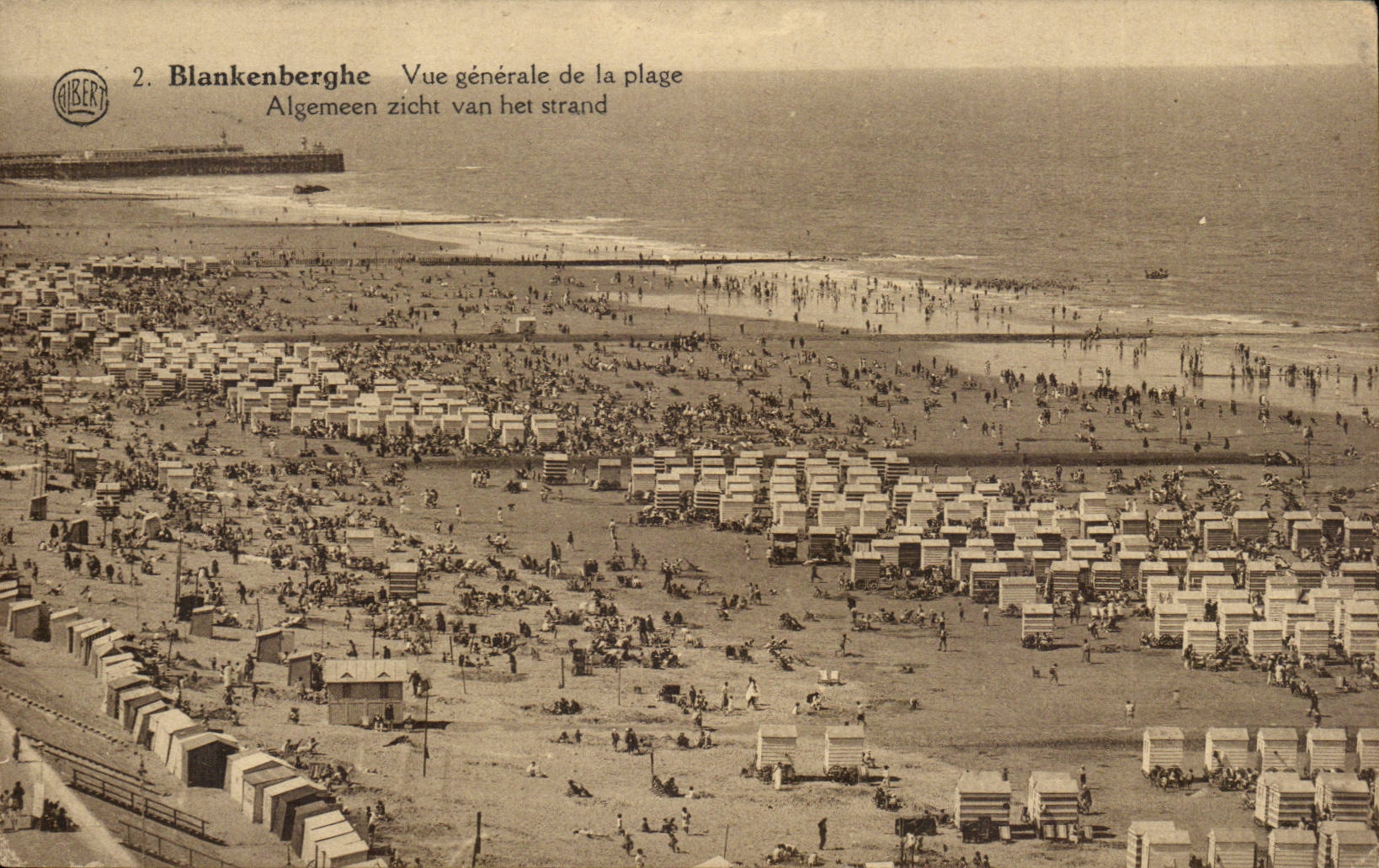 Blankenbergh — Vue générale de la plage — Gibert