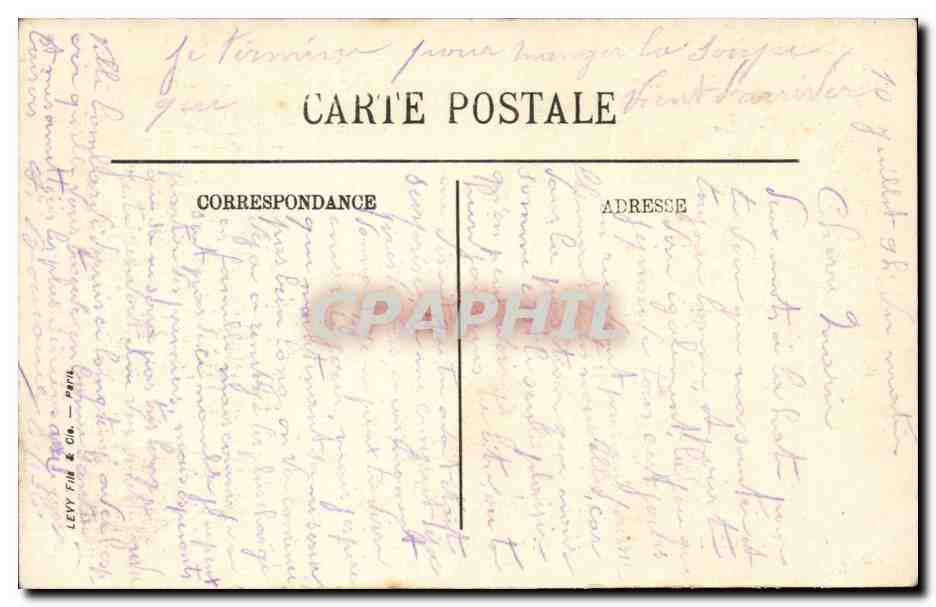 Les Halles d'Ypres après le bombardement — Guerre 1914-1915 — Visé Paris n° 376 — Verso