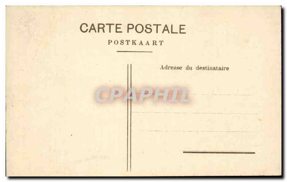 Villas à Duinbergen — Vue de villas côtières avec personnes et chien — éditeur non identifié — Verso