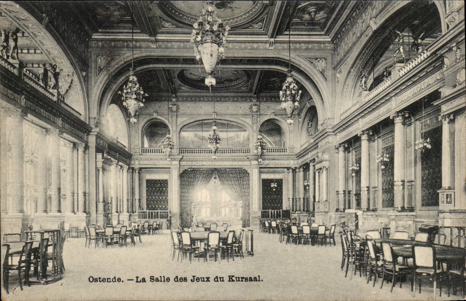 Belgique - Belgien - Belgium - Ostende - La salle des Jeux du Kursaal - CPA 