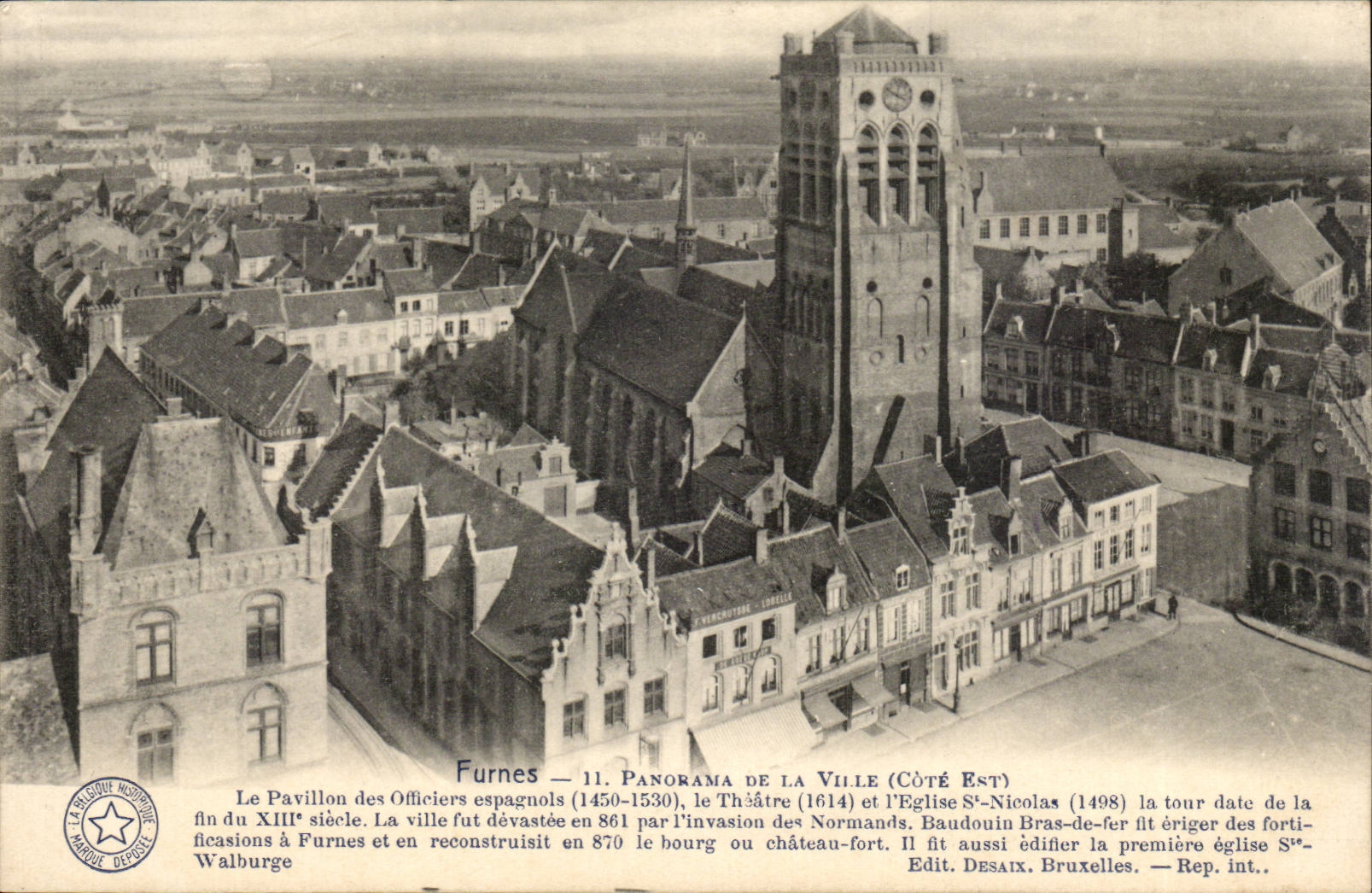 Belgique - Belgien - Belgium - Veurne - Furnes - Panorama de la Ville - CPA 