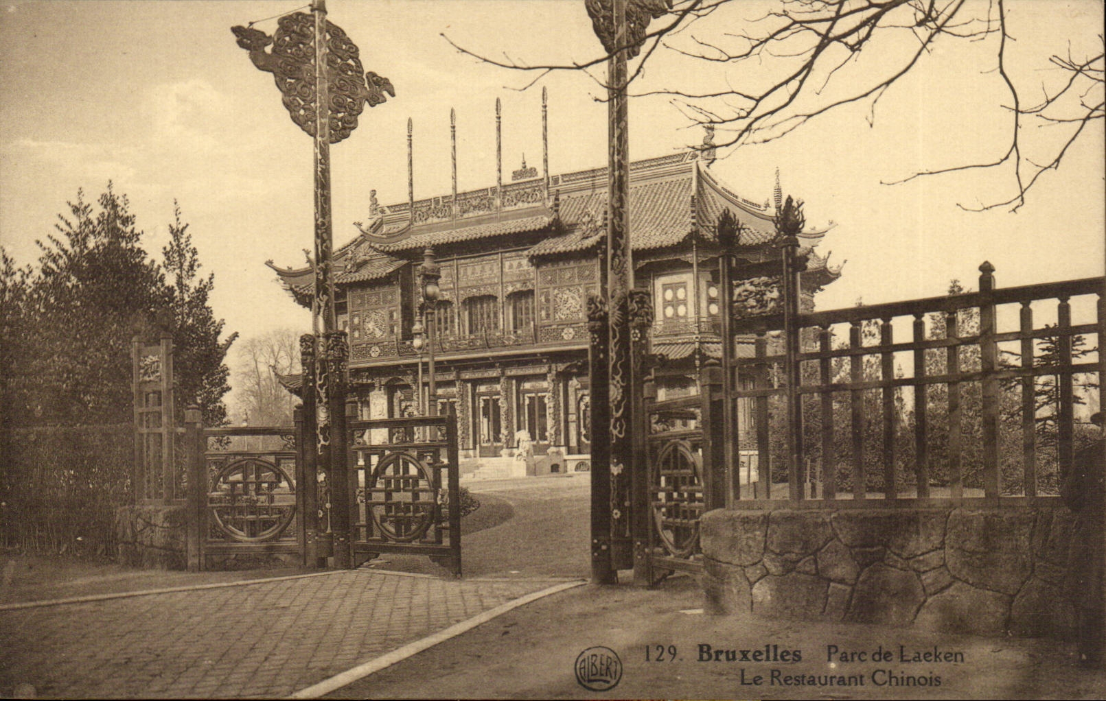 Belgique - Belgien - Belgium - Bruxelles - Brussels - Parc de Laeken - Le Restaurant Chinois - CPA 