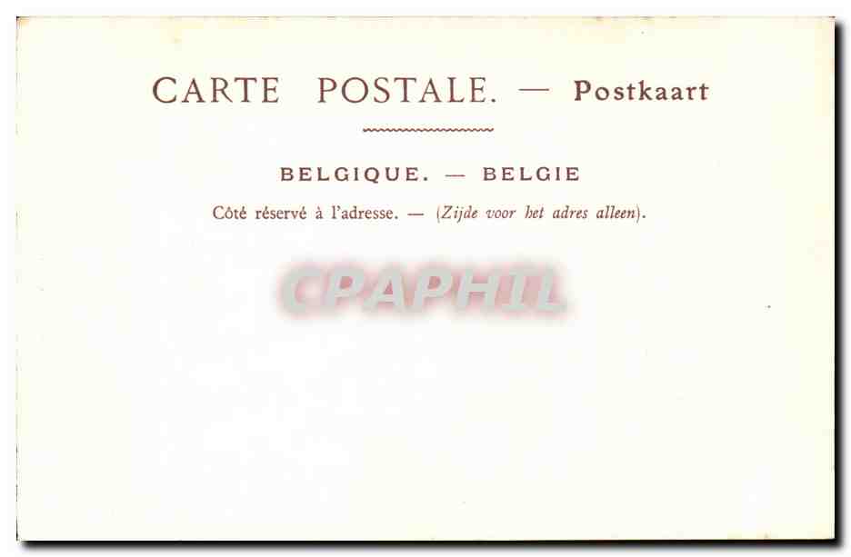 Belgique - Belgien - Belgium - Brugge - Bruges - La Chaire de L'Eglise Notre Dame - CPA  — Rückseite