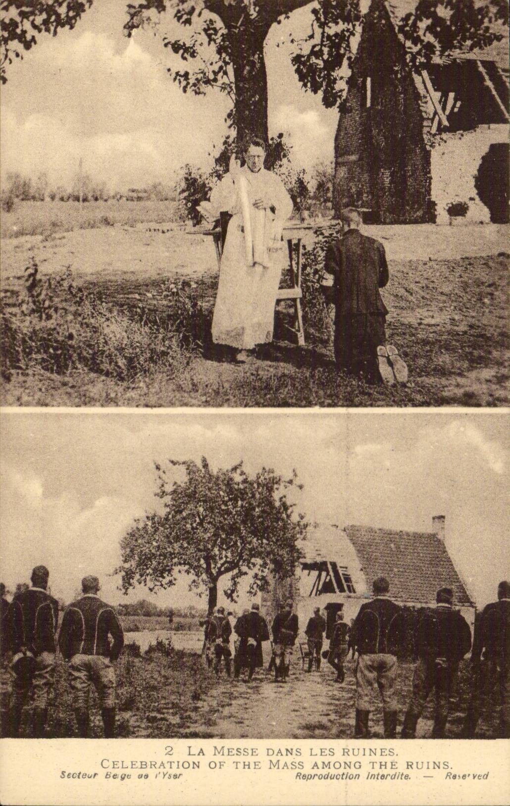 La Messe dans les ruines — Secteur Bége de l'Yser — Édition Paris