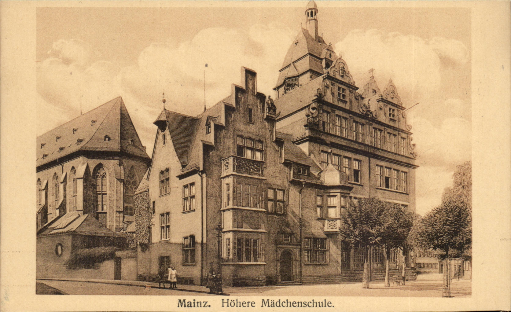 Mainz. Höhere Mädchenschule — éditeur Hansmann, Cassel, n° 10621
