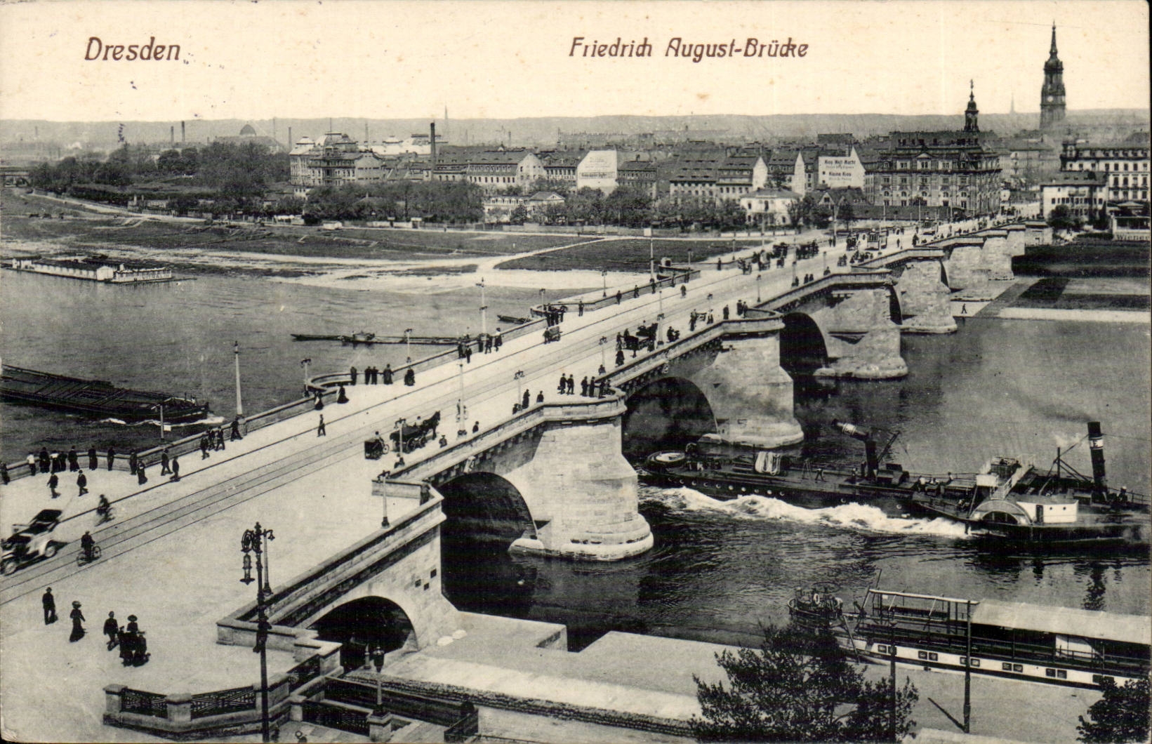 Dresden CPA Friedrich August Brucke (bateau boat ship)