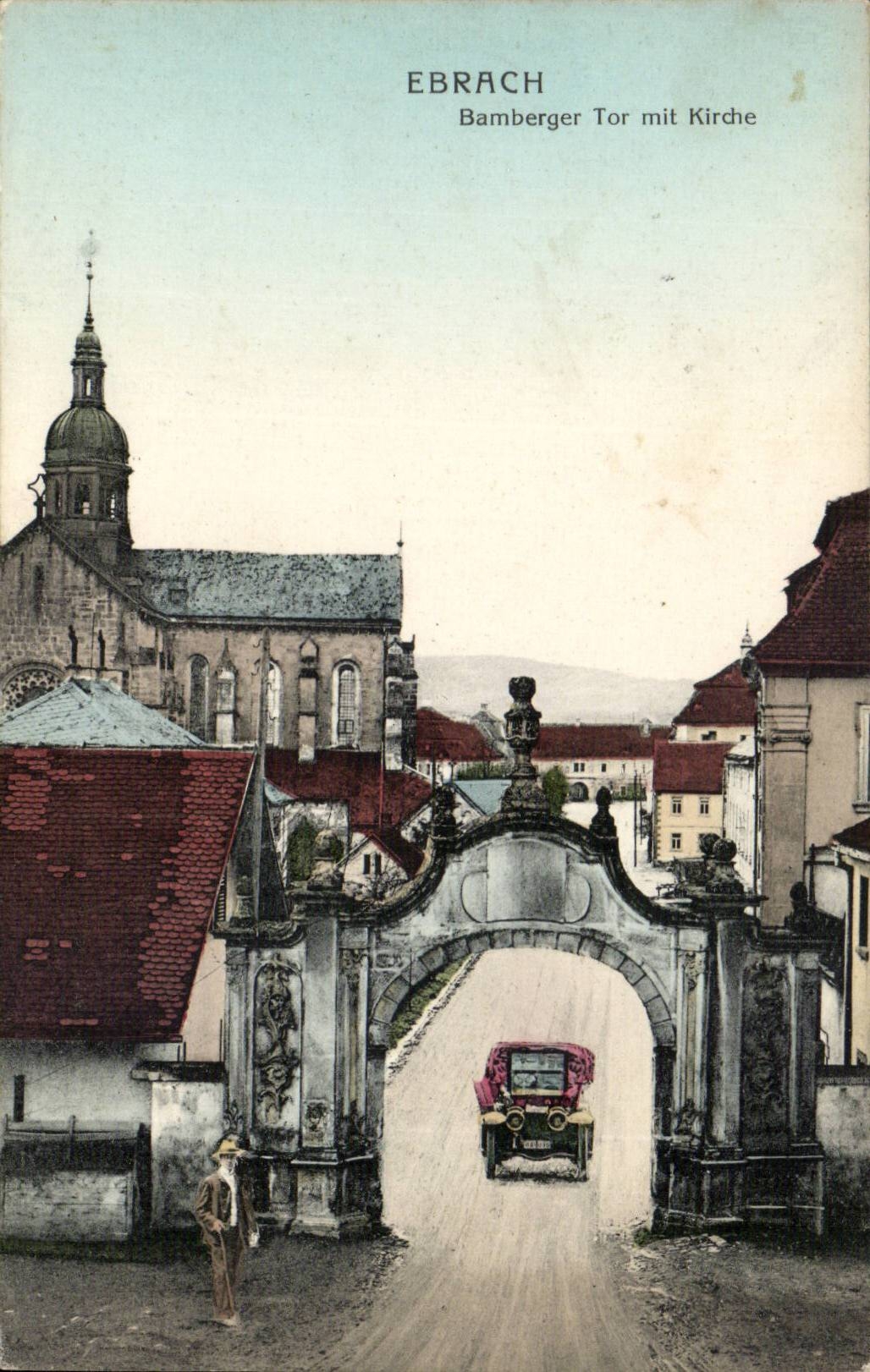 Ebrach — Bamberger Tor mit Kirche — éditeur non identifié