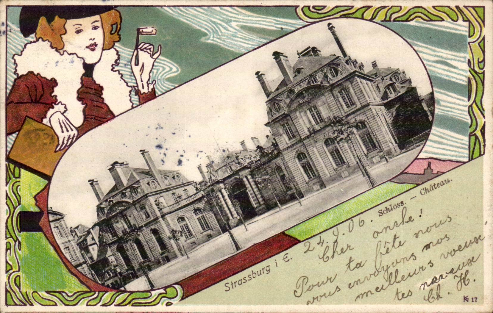 Strasbourg — Château — Verlag v. J. A. Deppiisch, Strassburg i. E. n° 17