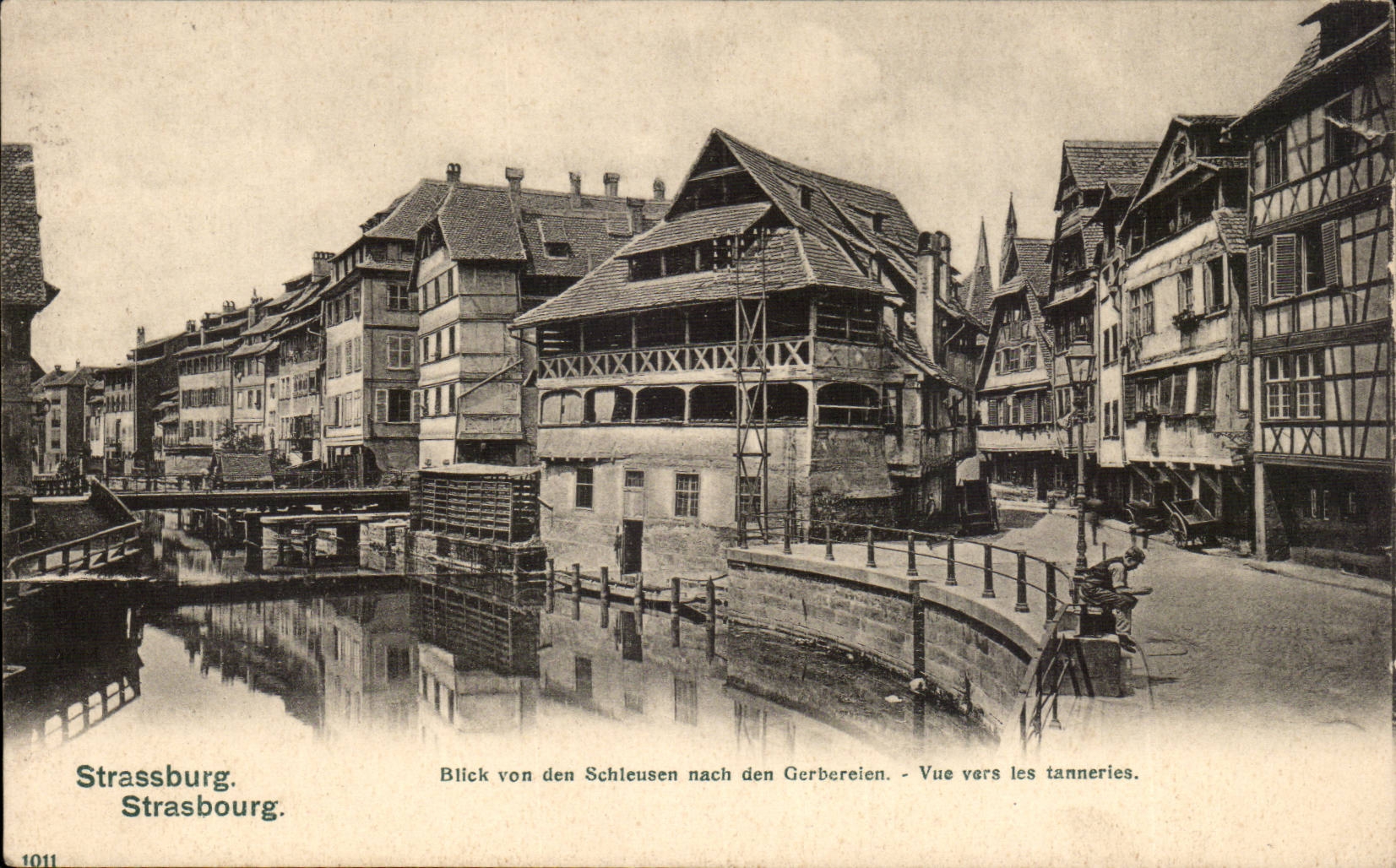 Strassburg CPA Vue vers les tanneries