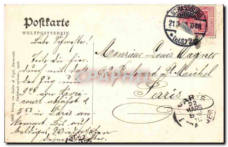 Strassburg CPA Hohere Tochterschule — Rückseite