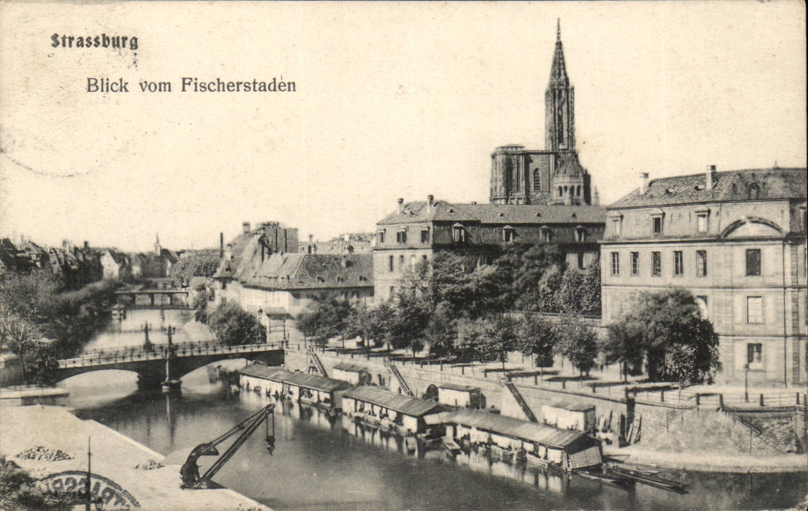 Straßburg — Aussicht vom Fischerviertel — Verlag unbekannt