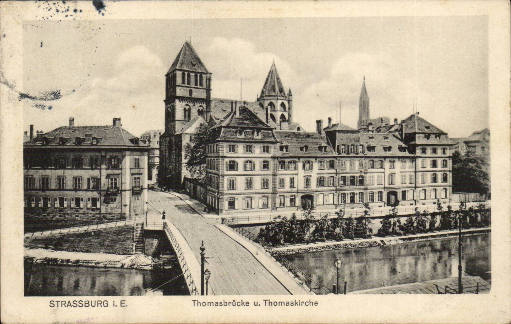 strassurb CPA Thomasbrucke u Thomaskirche