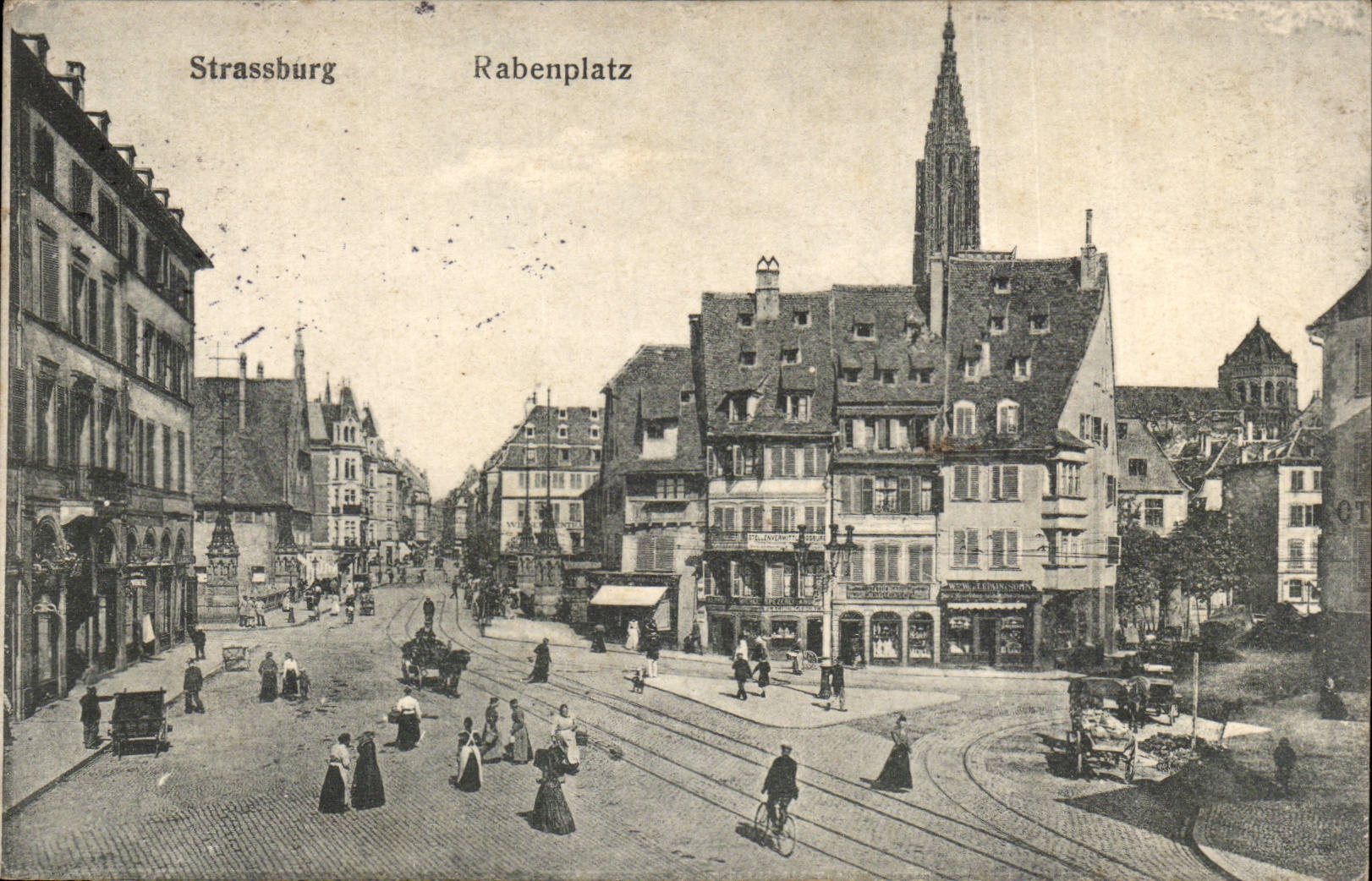 Strasbourg — Rabenplatz — Fischer Kunstverlag, Strasbourg 1916