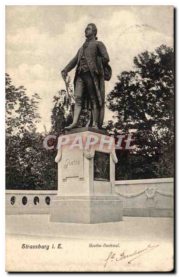 Strassburg CPA Goethe Denkmal