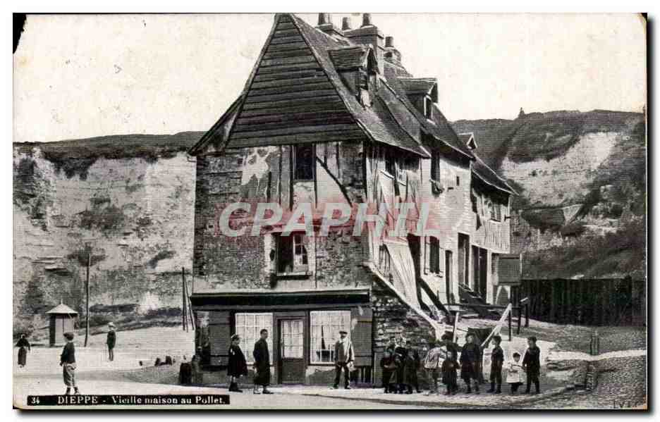 Dieppe CPA Vieille maison au Pollet