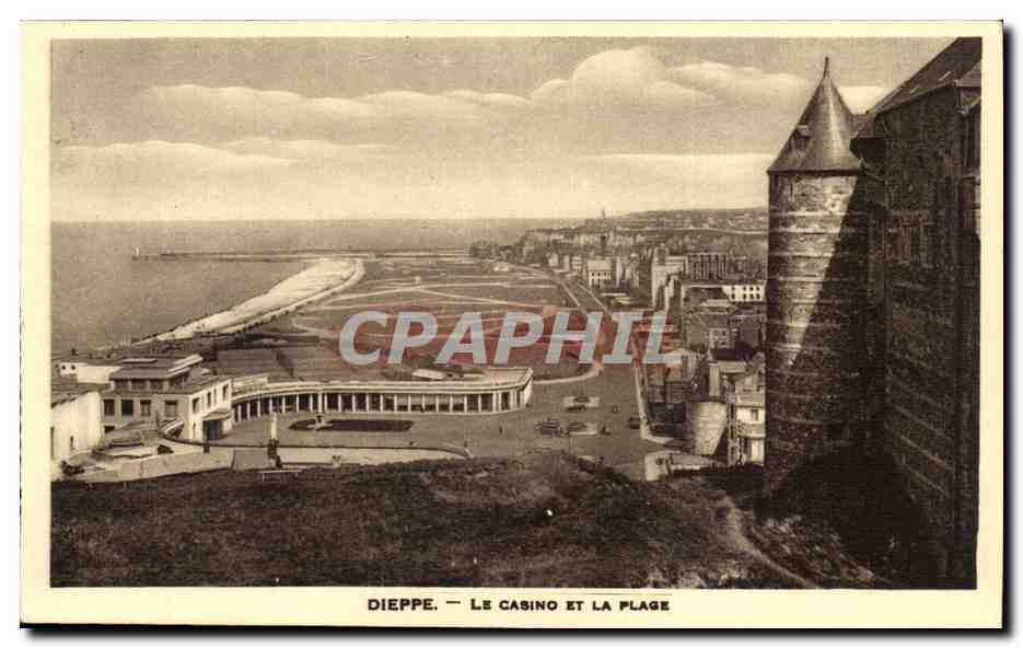 Dieppe CPA Le casino et la plage