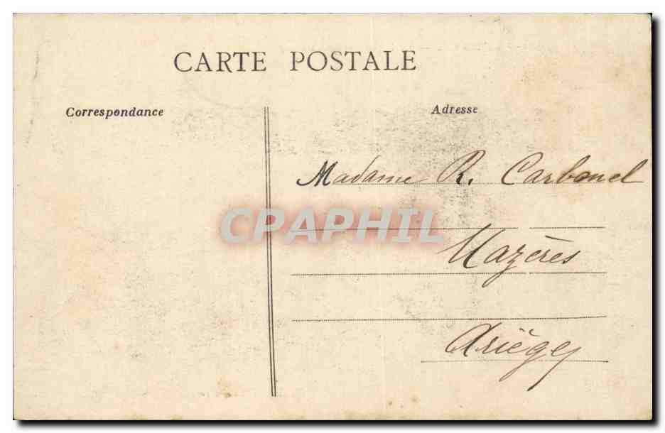 Le Havre CPA La digue par gros temps — Rückseite