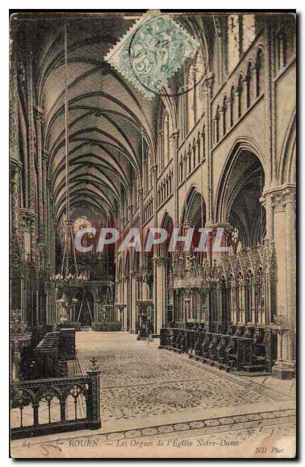 Rouen CPa Les orgues de l'eglise Notre DAme