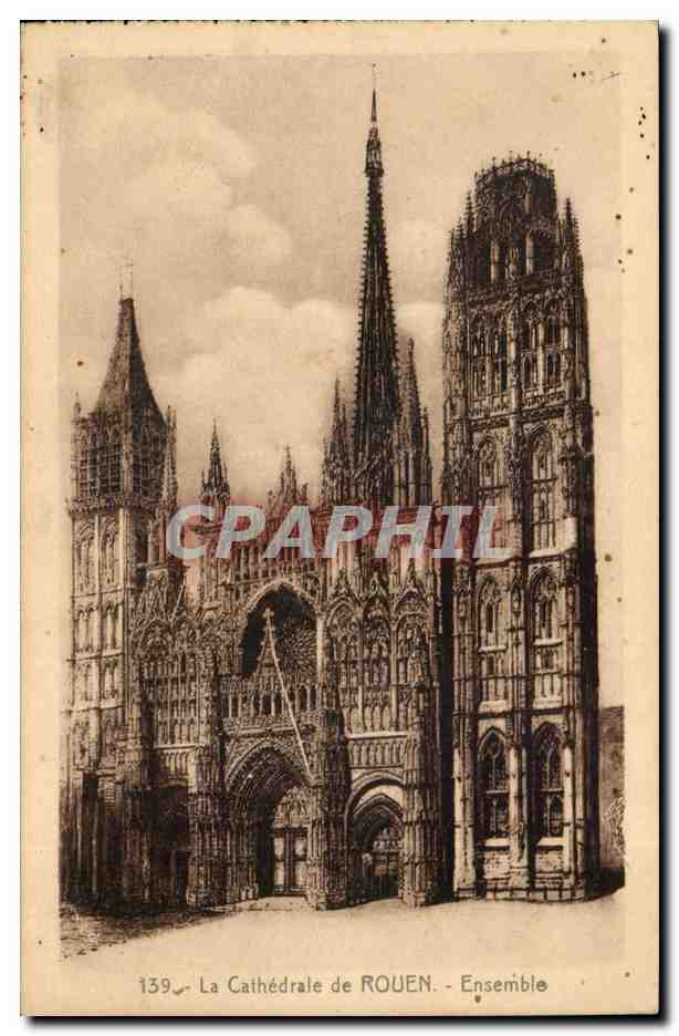 CPA Cathedrale de Rouen Ensemble