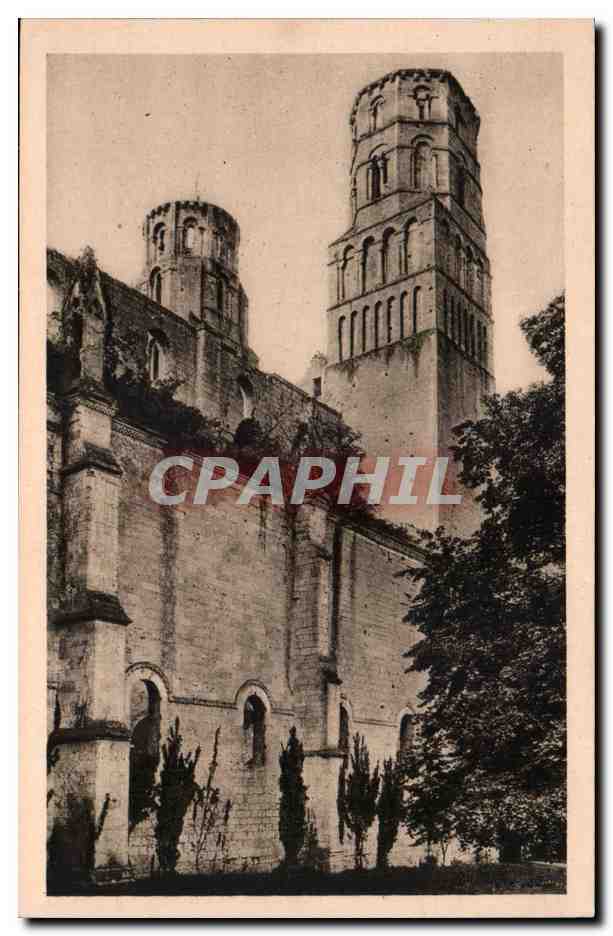 CPA Abbaye de Jumieges Ruines de l'eglise