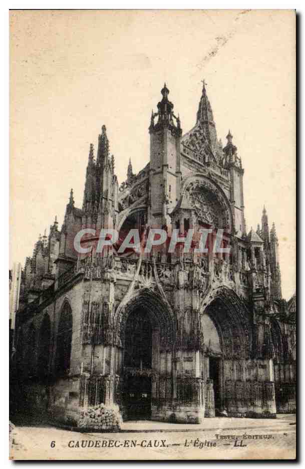 Caudebec en Caux CPA L'eglise
