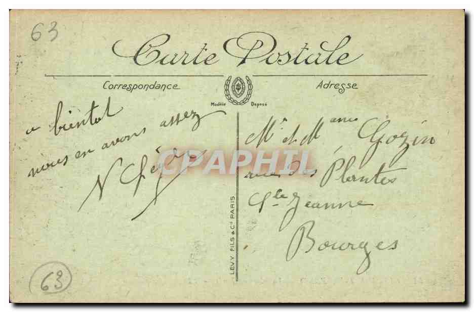 Clermont-Ferrand — La Place de Jaude — LL. — N° 51 — Verso