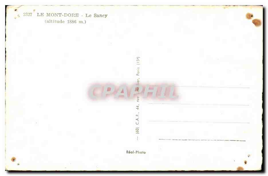 Le Sancy — Mont-Dore — C.A.P. Paris — Reverso