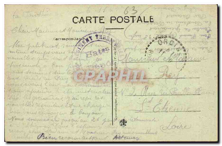 La FONTAINE du BERGER — L'ancien Camp — G d'O — Série 549 — Reverso