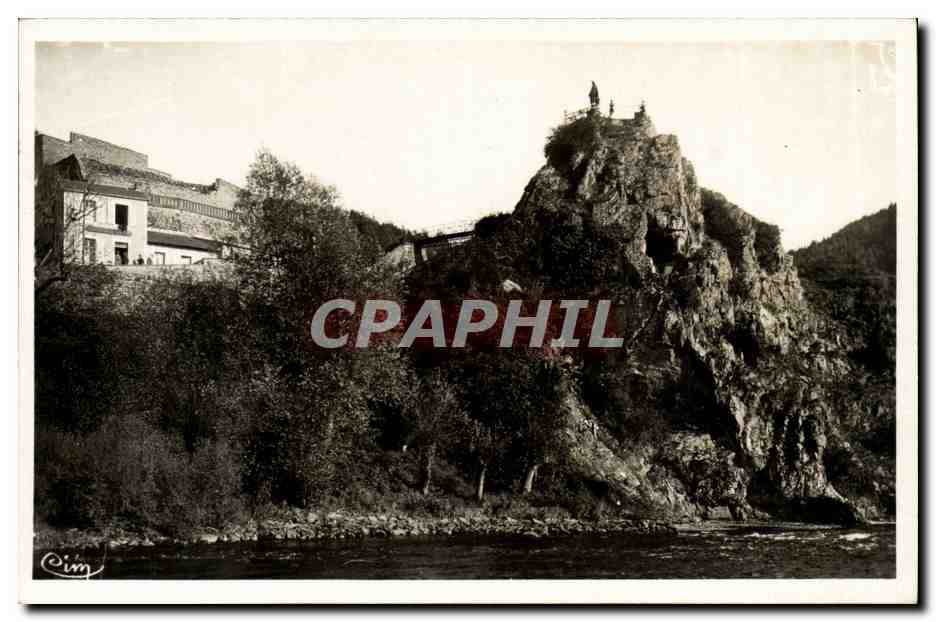 Châteauneuf-les-Bains — La Vierge du Pic Alibert dominant la Sioule — Combier & Macon