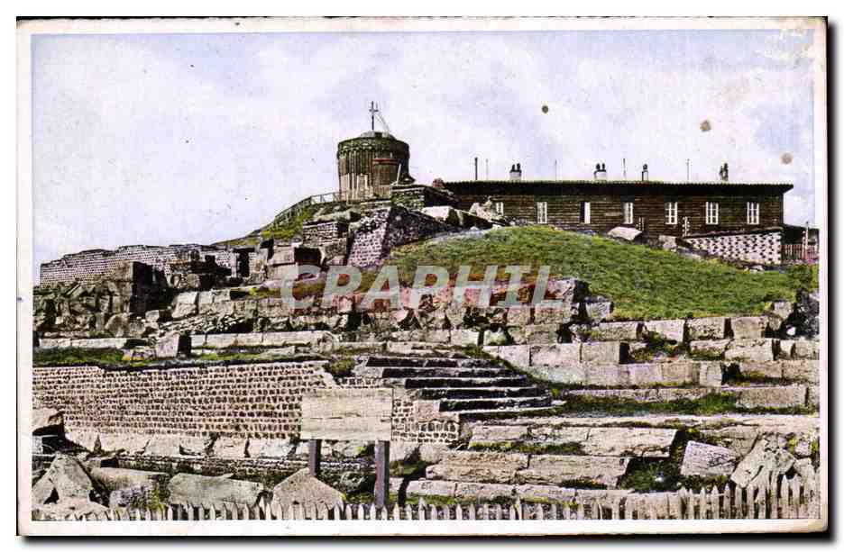 Sommet du Puy-de-Dôme — L'Observatoire et les ruines du Temple de Mercure — L'Auvergne Illustrée, n°29