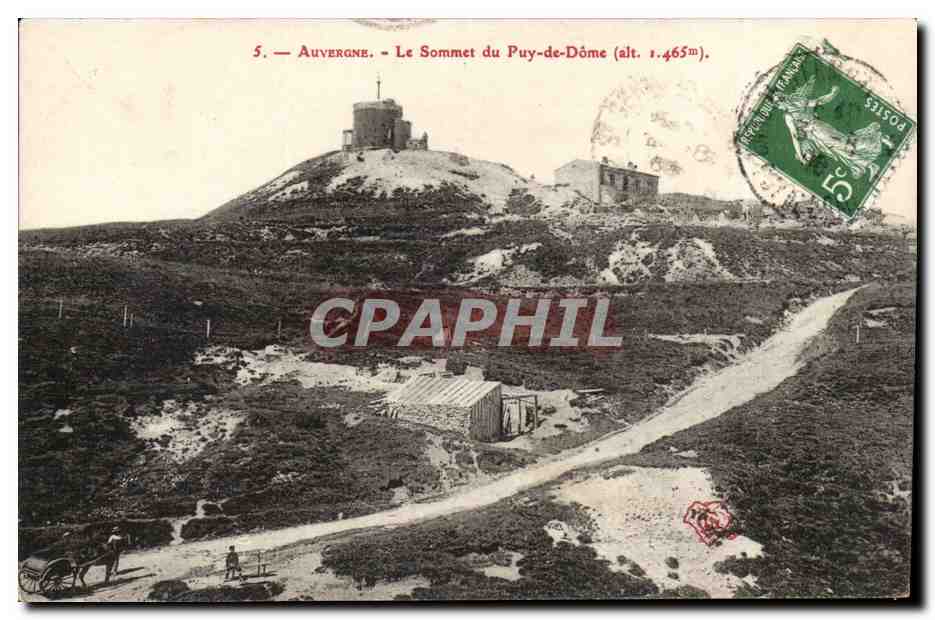 Auvergne - Le Sommet du Puy de Dome - CPA 