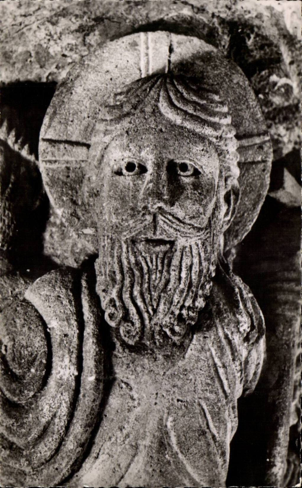 Saint-Nectaire - Chapiteau engagé — Le Christ et Zachée — Détail — Édition Sociétaire de l'Église