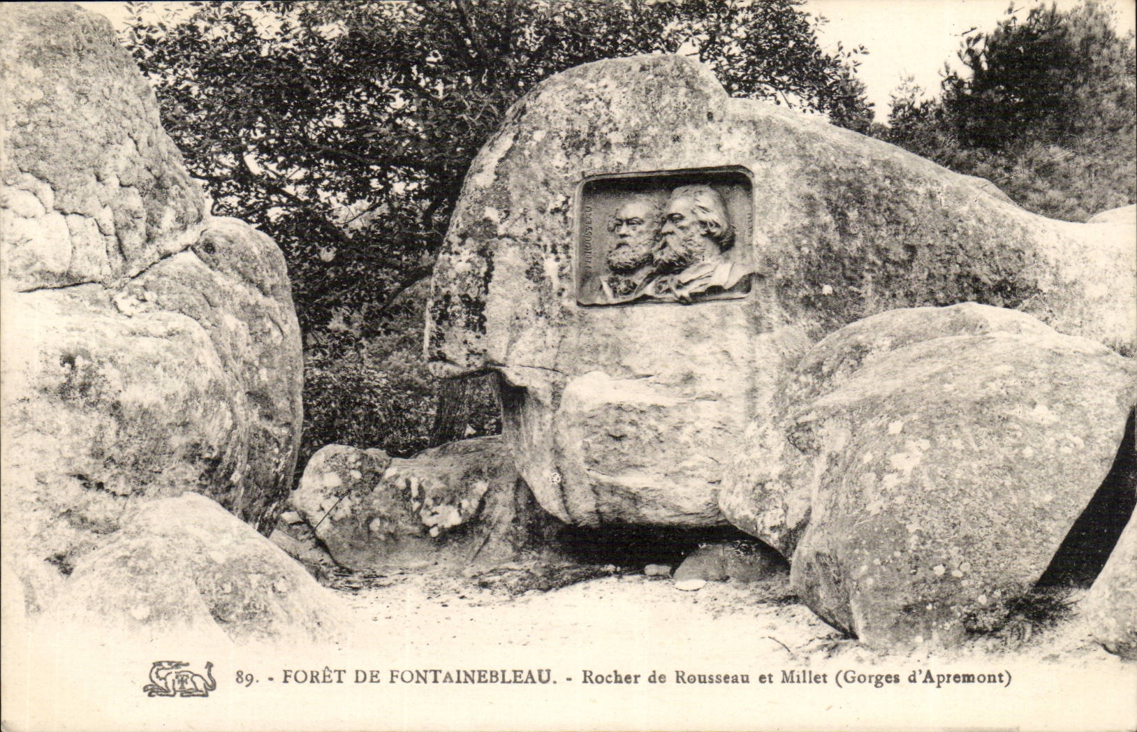 Bosque de Fontainebleau — Roca de Rousseau y Millet (Gorges d'Apremont) — n°89