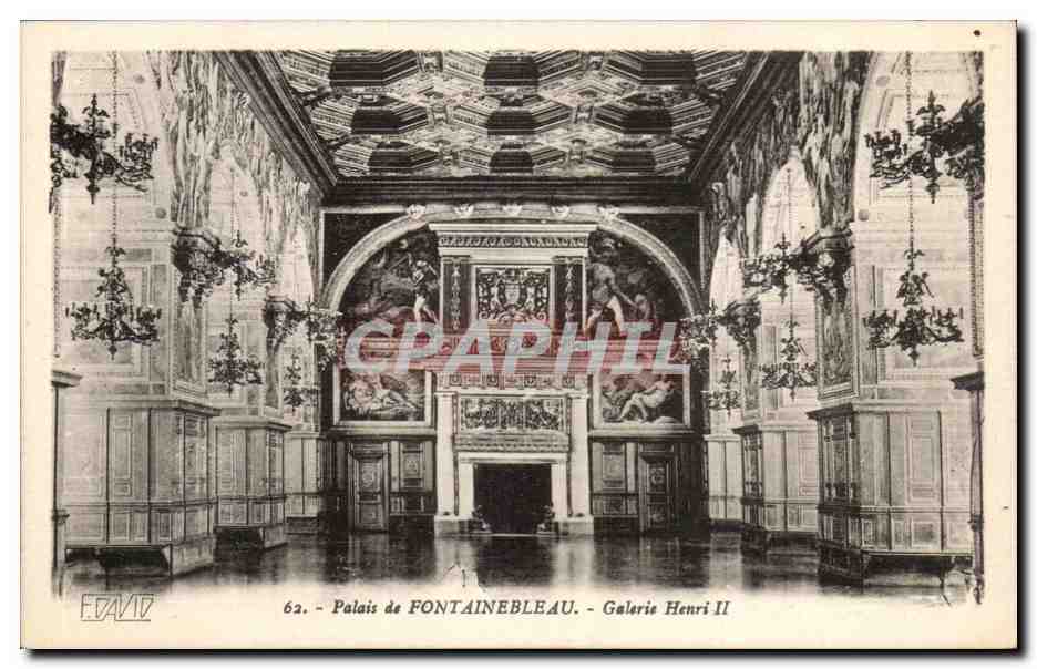 Palacio de FONTAINEBLEAU - Galería Henri II — F. David, n°62