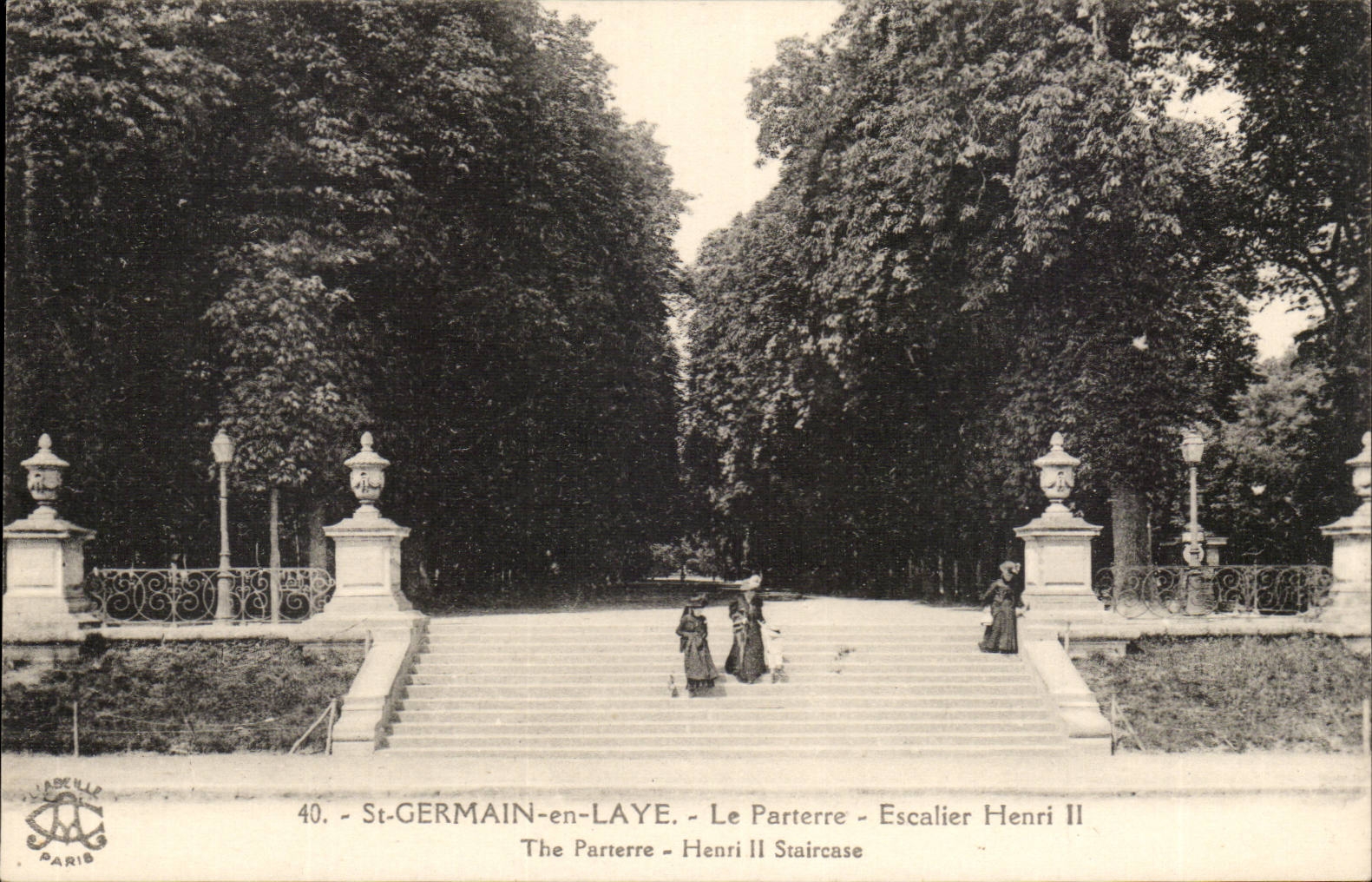 St-GERMAIN-en-LAYE - Le Parterre - Escalier Henri II — Villadeille Paris, n°40