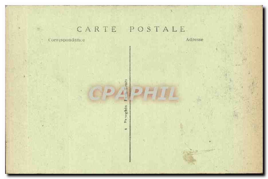 Versailles CPA Chateau la cour de marbre — Verso