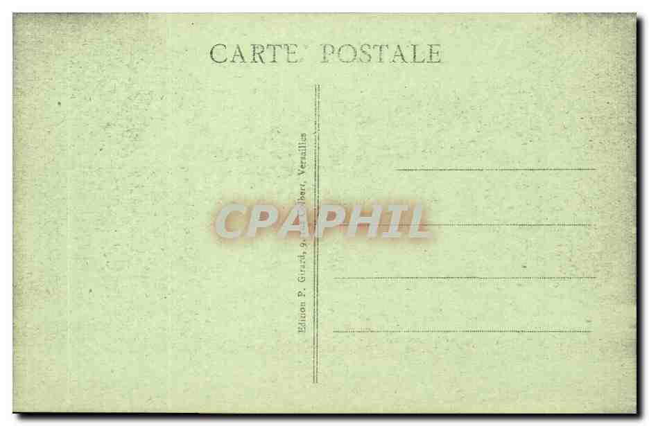 Versailles CPA Pavillon francais — Verso
