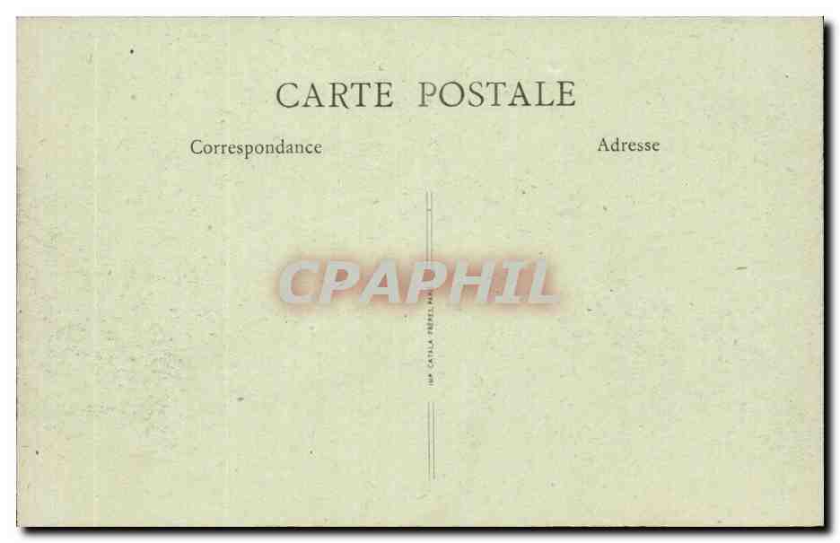Versailles CPA Petit TRianon Maison de la reine — Rückseite