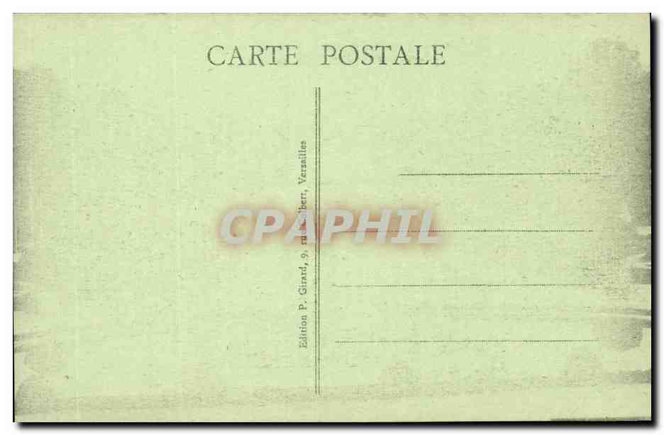 Versailles CPA Bassin de Latone Allee royale et canal — Verso