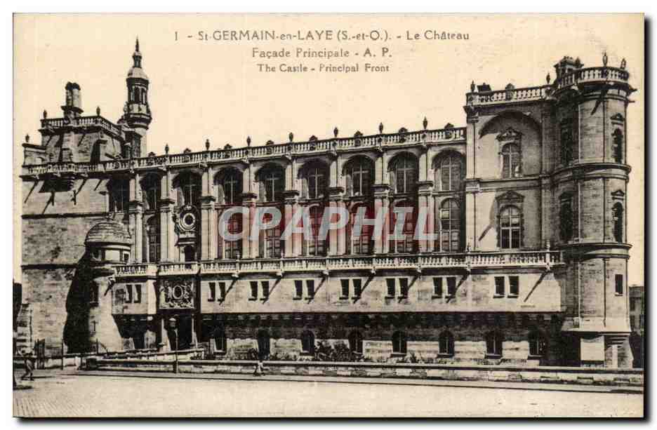 St-GERMAIN-en-LAYE (S.-et-O.) — Le Château — Façade Principale — A.P.