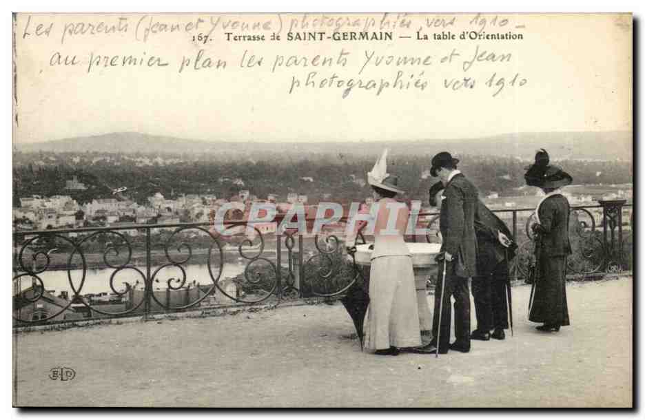 CPA Terrasse de Saint Germain La table d'orientation