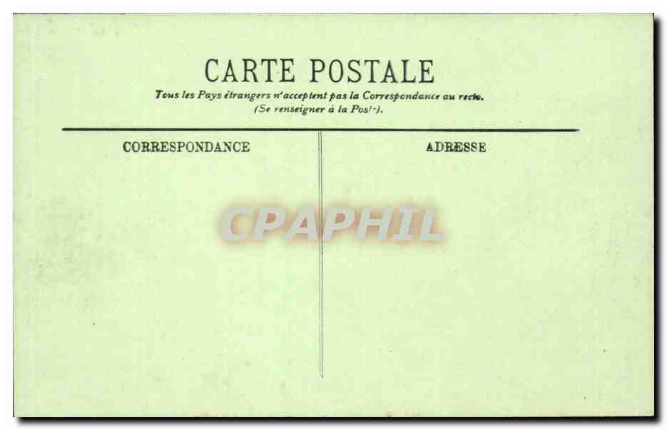 CPA Saint Germain en Laye La place du chateau — Verso