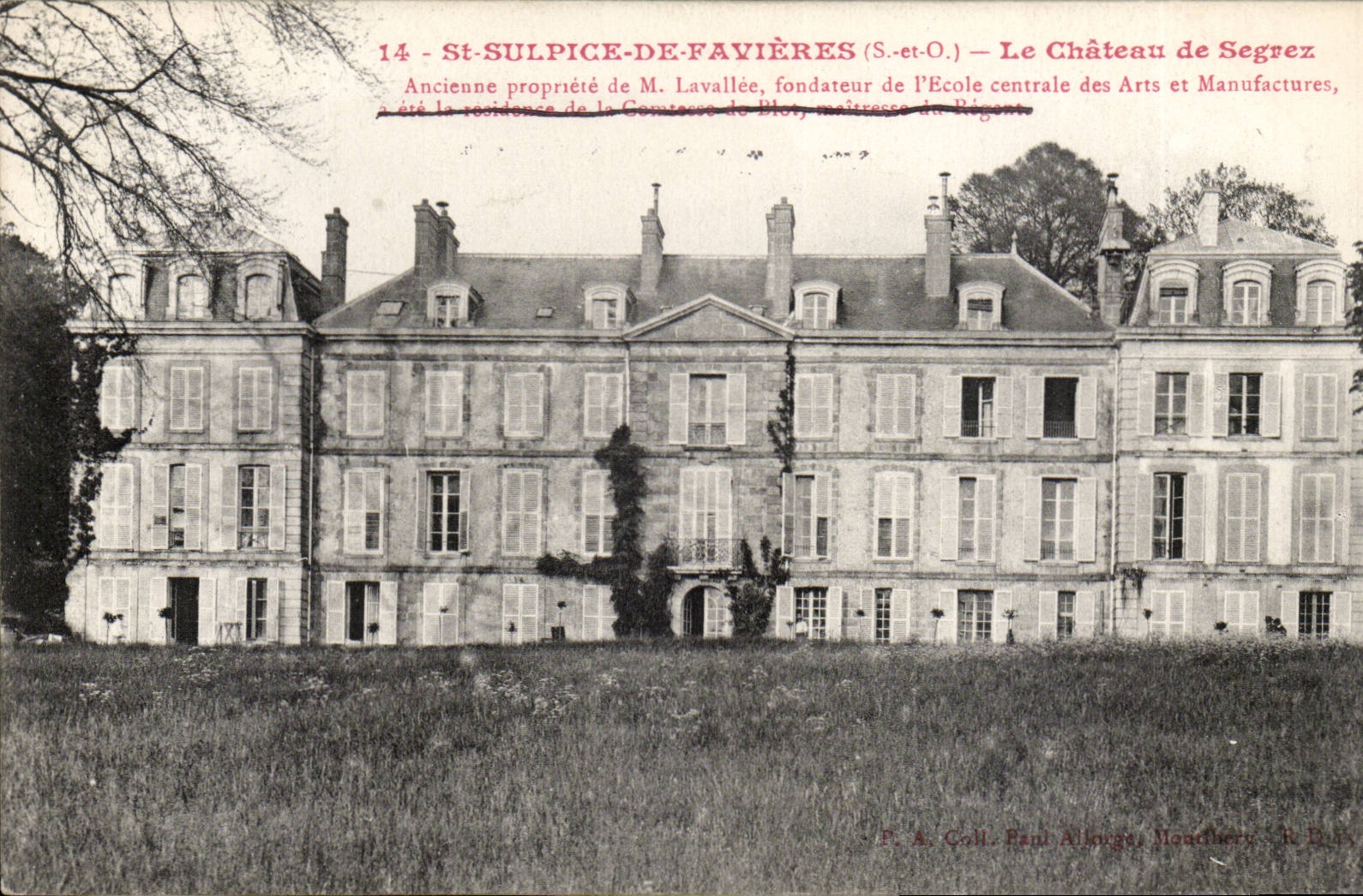 CPA Saint Sulpice de Favieres le chateau de Segrez