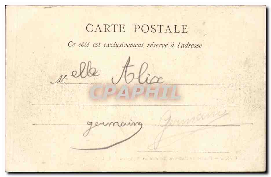 Rueil CPA Restes de l'ancien chateau de Richelieu — Rückseite