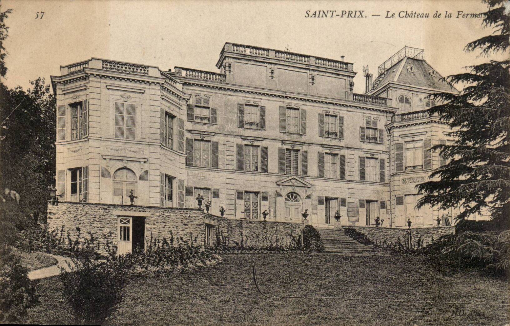Saint Prix CPA Le chateau de la ferme