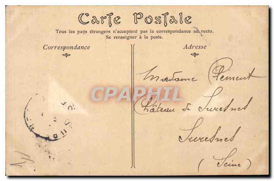 Saint Prix CPA Le chateau de la ferme — Verso