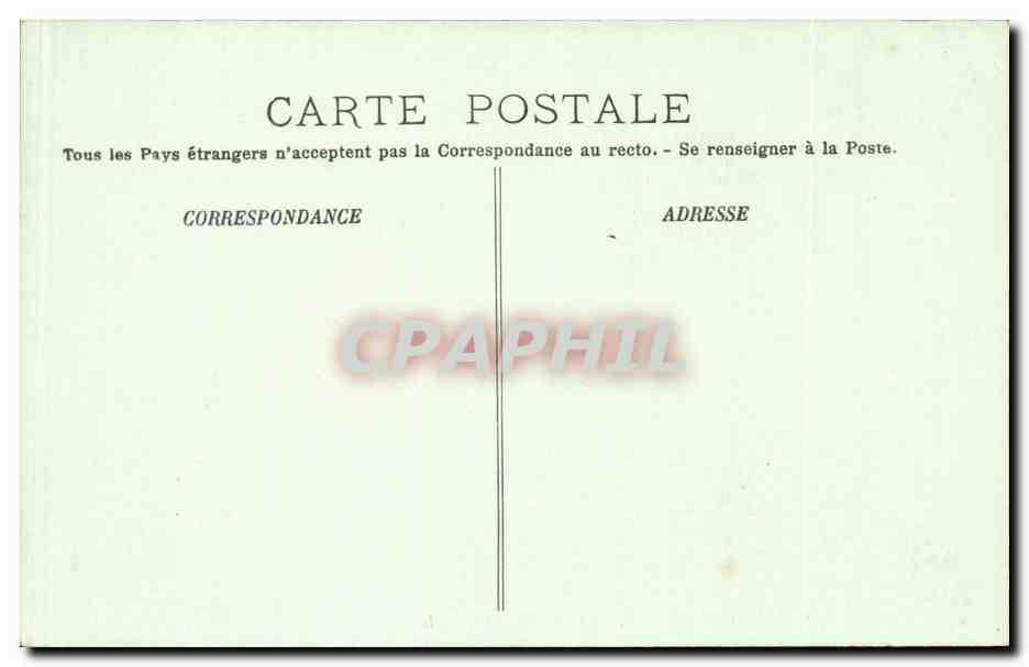 Chambord CPa Le chateau Au bord du Cosson — Rückseite