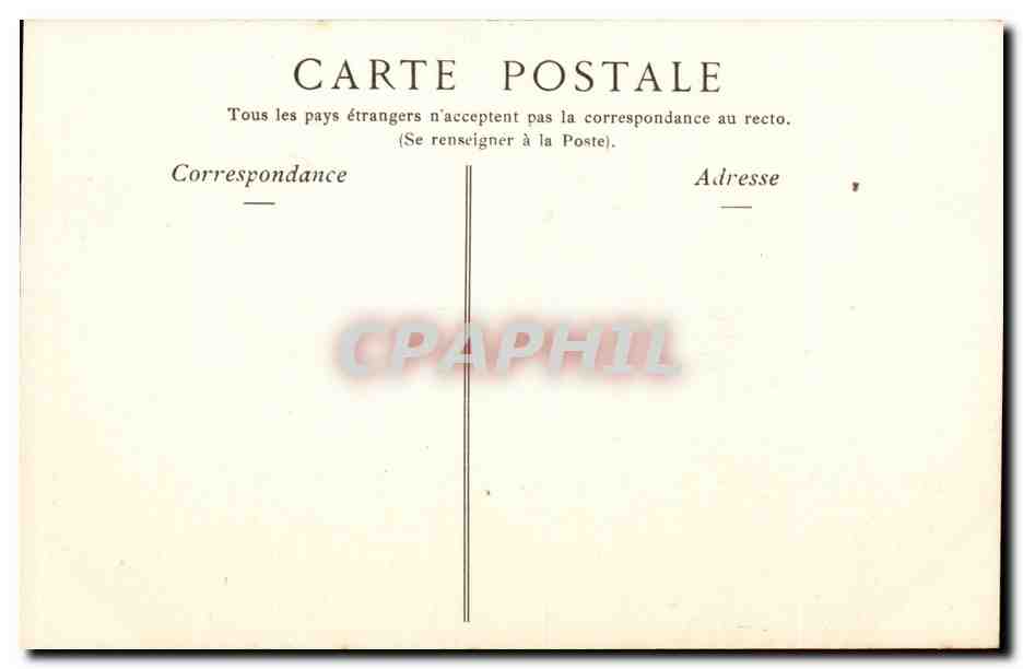 Tours CPA LE portail et la cathedrale — Verso