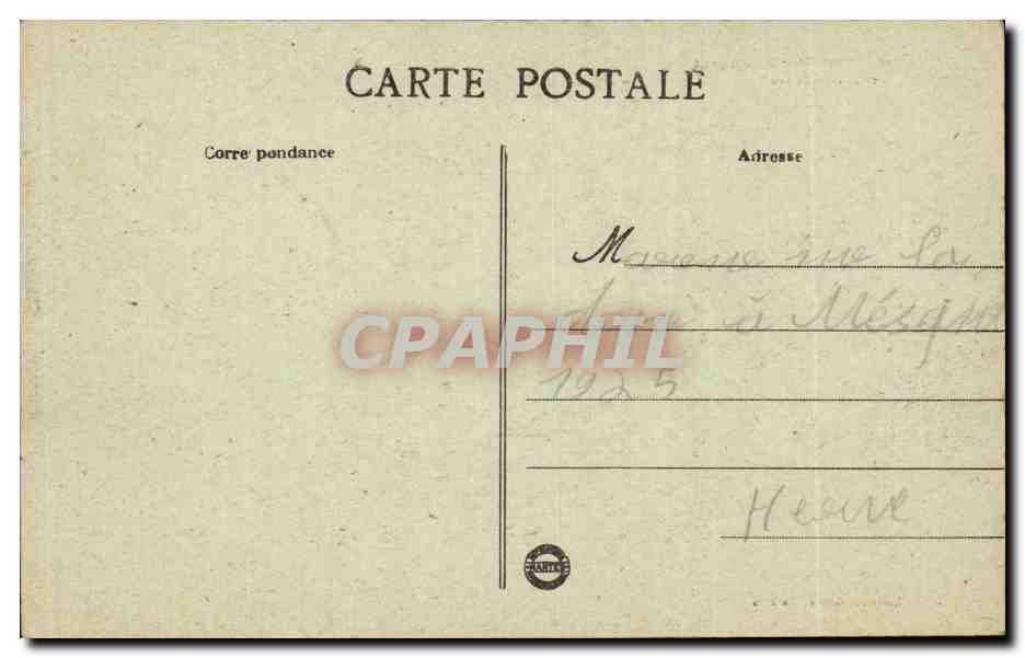 Ancenis CPA Defile de regiment rue Villeneuve — Back