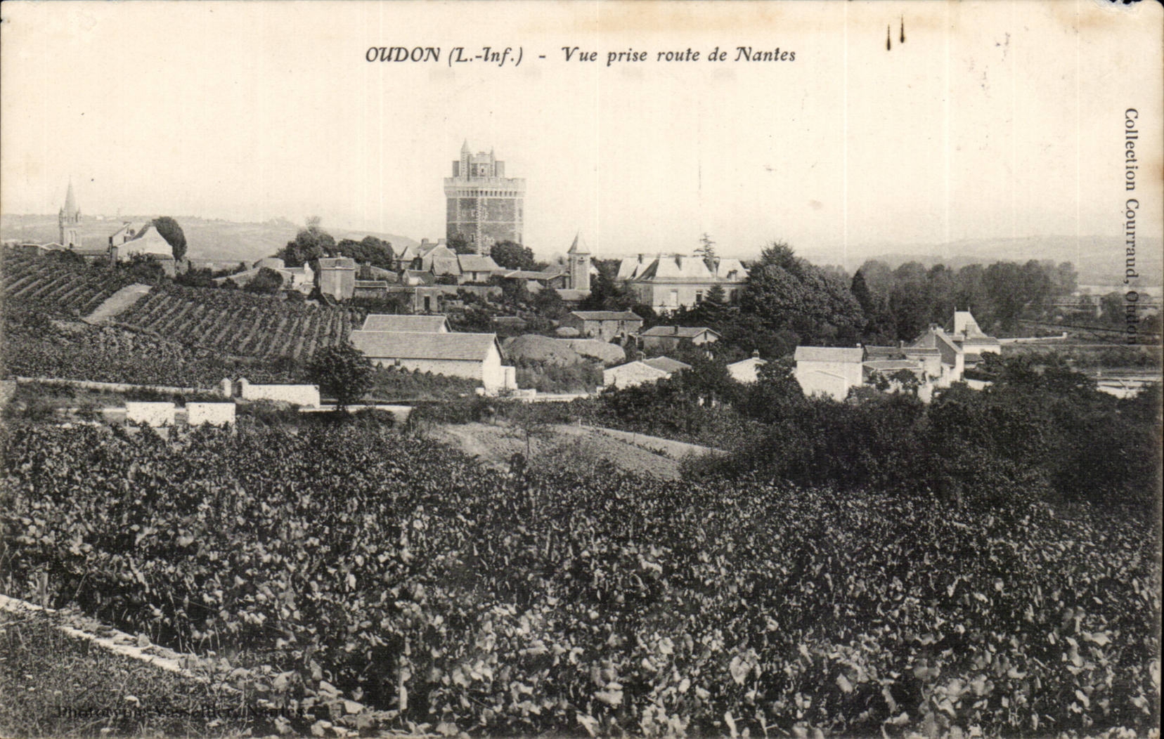 Oudon CPA Vue prise route de Nantes
